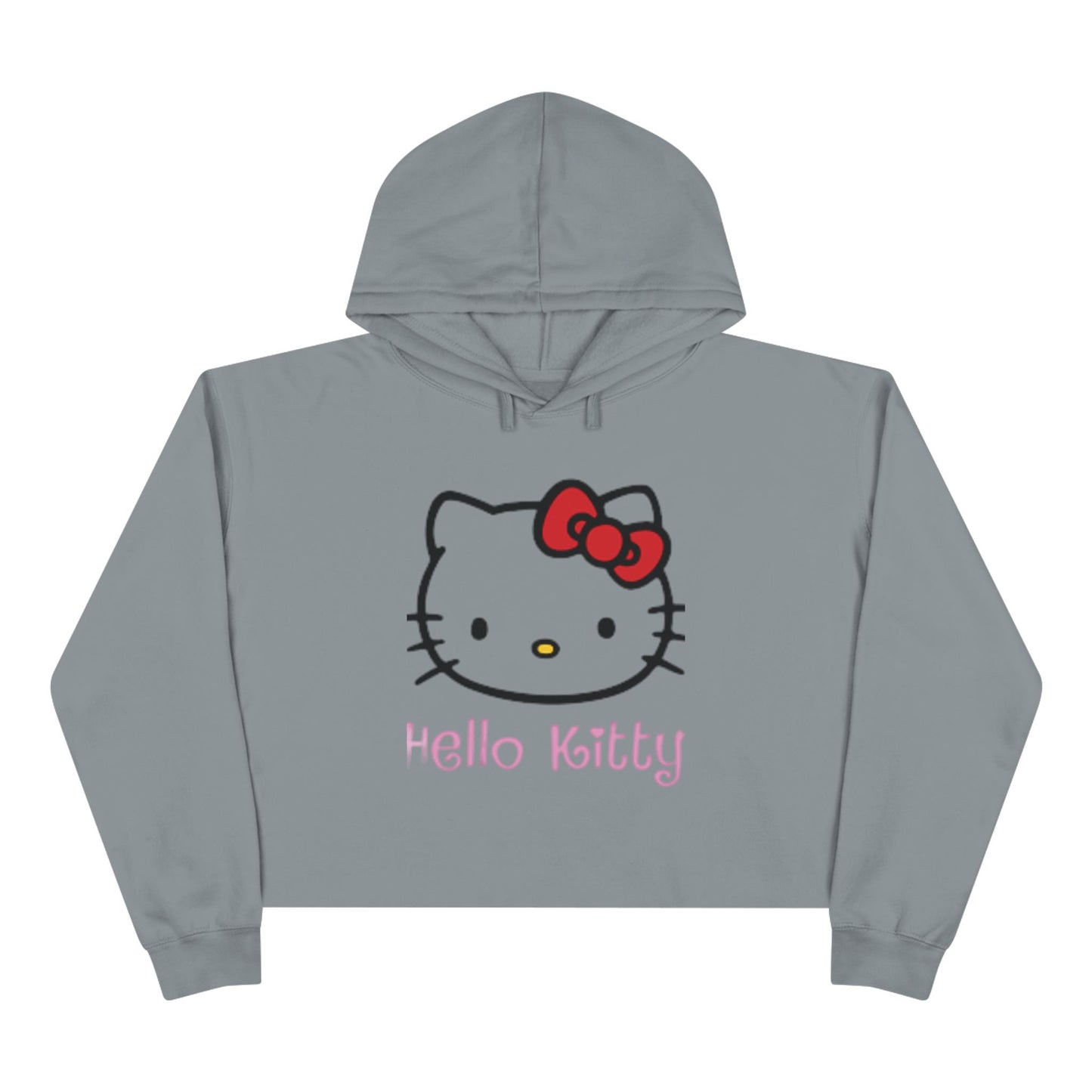 Hello Kitty Crop Top Hoodie Long Sweater