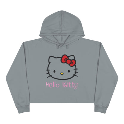 Hello Kitty Crop Top Hoodie Long Sweater