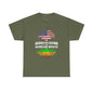 American Grown African Roots Tree Graphic Retro T-Shirt - Melanin Pride Black