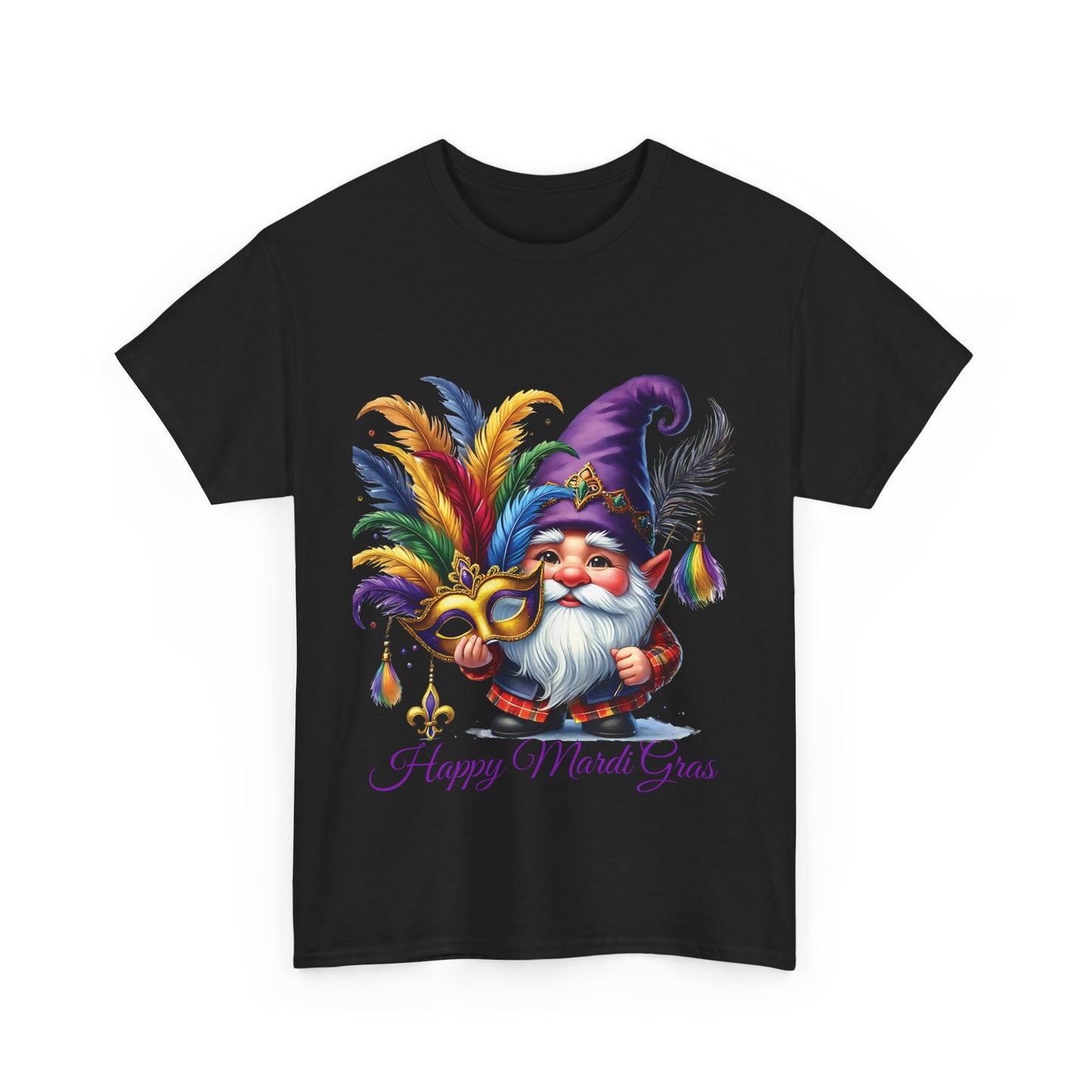 Mardi Gras Gnomes Graphic T-Shirt, Unisex Carnival Tee, Carnival