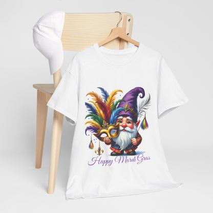 Mardi Gras Gnomes Graphic T-Shirt, Unisex Carnival Tee, Carnival