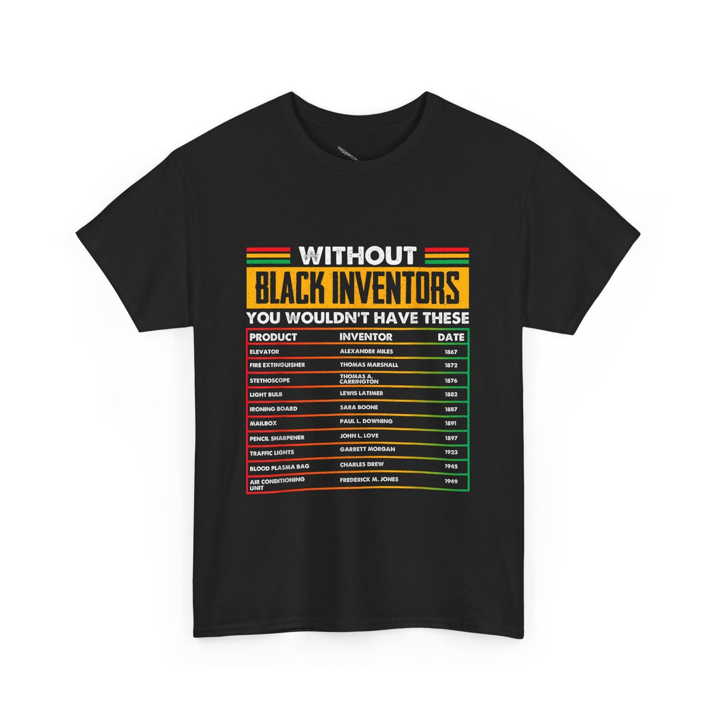 Afro America Black Inventors Retro T-Shirt, Melanin, Pride, BLM, Black History